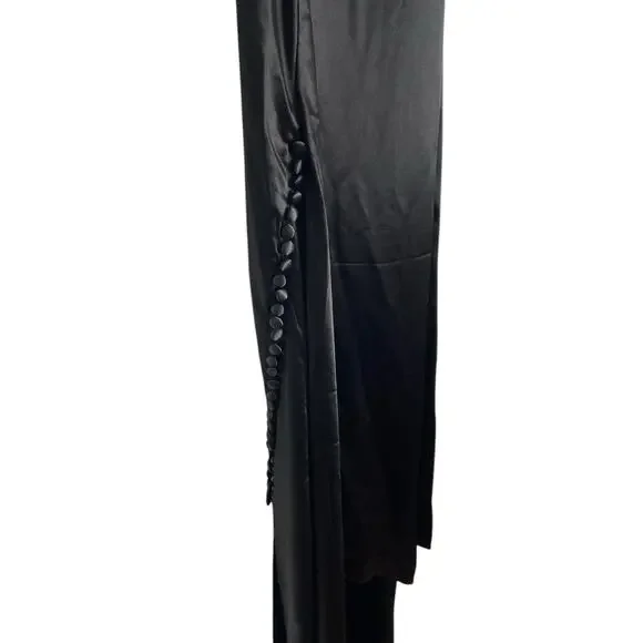 strapless open back dress Penelope Backless Satin Gown